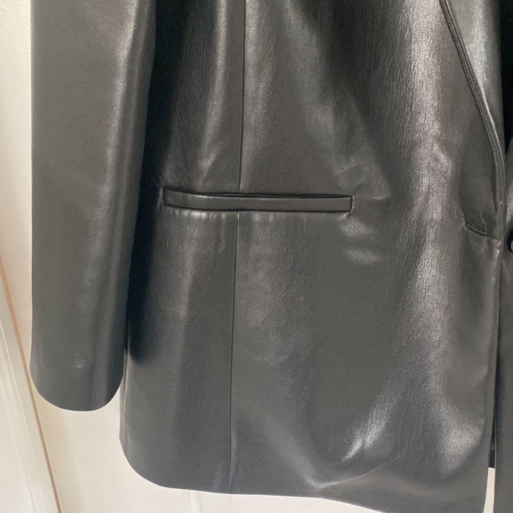 Alice and Olivia Shan vegan leather jacket - Picture 7 of 15